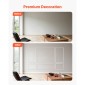 VEVOR Molding Wall Pack 3, Κιτ πάνελ με σκοτάδι, Ελαφρύ βαμμένο πολυστυρένιο, Εύκολη εγκατάσταση Έντονη επένδυση τοίχου για εσωτερική διακόσμηση Σαλόνι, Υπνοδωμάτιο, Σπίτι, Λευκό (79x160 + 79x61 cm)