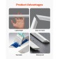 VEVOR Molding Wall Pack 3, Κιτ πάνελ με σκοτάδι, Ελαφρύ βαμμένο πολυστυρένιο, Εύκολη εγκατάσταση Έντονη επένδυση τοίχου για εσωτερική διακόσμηση Σαλόνι, Υπνοδωμάτιο, Σπίτι, Λευκό (79x160 + 79x61 cm)