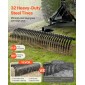 VEVOR Tow Behind Dethatcher, 1525mm Tow Dethatcher, 1525mm Tow Dethatcher with 32 Steel Tines, 3-Point Lawn Dethatcher Rake with Attachments for Tractor, Landscape Rake for Garden, Farm, Grass