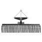 VEVOR Tow Behind Dethatcher, 1525mm Tow Dethatcher, 1525mm Tow Dethatcher with 32 Steel Tines, 3-Point Lawn Dethatcher Rake with Attachments for Tractor, Landscape Rake for Garden, Farm, Grass