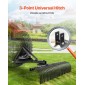 VEVOR Tow Behind Dethatcher, 1525mm Tow Dethatcher, 1525mm Tow Dethatcher with 32 Steel Tines, 3-Point Lawn Dethatcher Rake with Attachments for Tractor, Landscape Rake for Garden, Farm, Grass