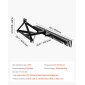 VEVOR Tow Behind Dethatcher, 1525mm Tow Dethatcher, 1525mm Tow Dethatcher with 32 Steel Tines, 3-Point Lawn Dethatcher Rake with Attachments for Tractor, Landscape Rake for Garden, Farm, Grass