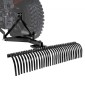 VEVOR Tow Behind Dethatcher, 1525mm Tow Dethatcher, 1525mm Tow Dethatcher with 32 Steel Tines, 3-Point Lawn Dethatcher Rake with Attachments for Tractor, Landscape Rake for Garden, Farm, Grass