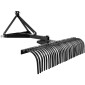 VEVOR Tow Behind Dethatcher, 1525mm Tow Dethatcher, 1525mm Tow Dethatcher with 32 Steel Tines, 3-Point Lawn Dethatcher Rake with Attachments for Tractor, Landscape Rake for Garden, Farm, Grass