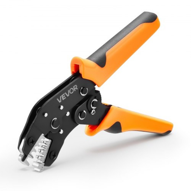 Εργαλείο πτύχωσης VEVOR, 0,25-4 mm² Εργαλείο σύσφιξης με καστάνια, Πένσα πτύχωσης ηλεκτρικού ακροδέκτη που εξοικονομεί εργασία με καθαρά μετρικά σημάδια & AWG, γρήγορη απελευθέρωση, ρυθμιζόμενη πίεση για πολλαπλούς ακροδέκτες