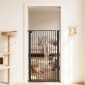 VEVOR Extra Tall Pet Gate για γάτες, 740-1050 mm Ρυθμιζόμενο πλάτος, 1420 mm High Dog Gate, με κιτ τοποθέτησης πίεσης και κιτ τοποθέτησης στον τοίχο, στενό διάκενο 33 mm, για σκάλες, πόρτες και σπίτι, μαύρο
