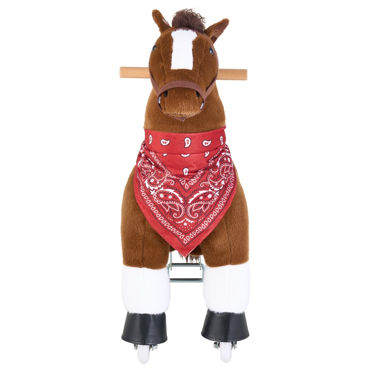 VEVOR Ride On Horse, Παιχνίδια με πόνυ ιππασίας για παιδιά, δεν απαιτείται μπαταρία, λείες ρόδες με δαχτυλίδι ακινητοποίησης κατά της κύλισης, αναβαθμισμένο ανασηκωμένο κάθισμα, λαβές, πεντάλ, μέγιστη χωρητικότητα 50 kg για ηλικίες 3-8