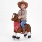 VEVOR Ride On Horse, Παιχνίδια με πόνυ ιππασίας για παιδιά, δεν απαιτείται μπαταρία, λείες ρόδες με δαχτυλίδι ακινητοποίησης κατά της κύλισης, αναβαθμισμένο ανασηκωμένο κάθισμα, λαβές, πεντάλ, μέγιστη χωρητικότητα 50 kg για ηλικίες 3-8