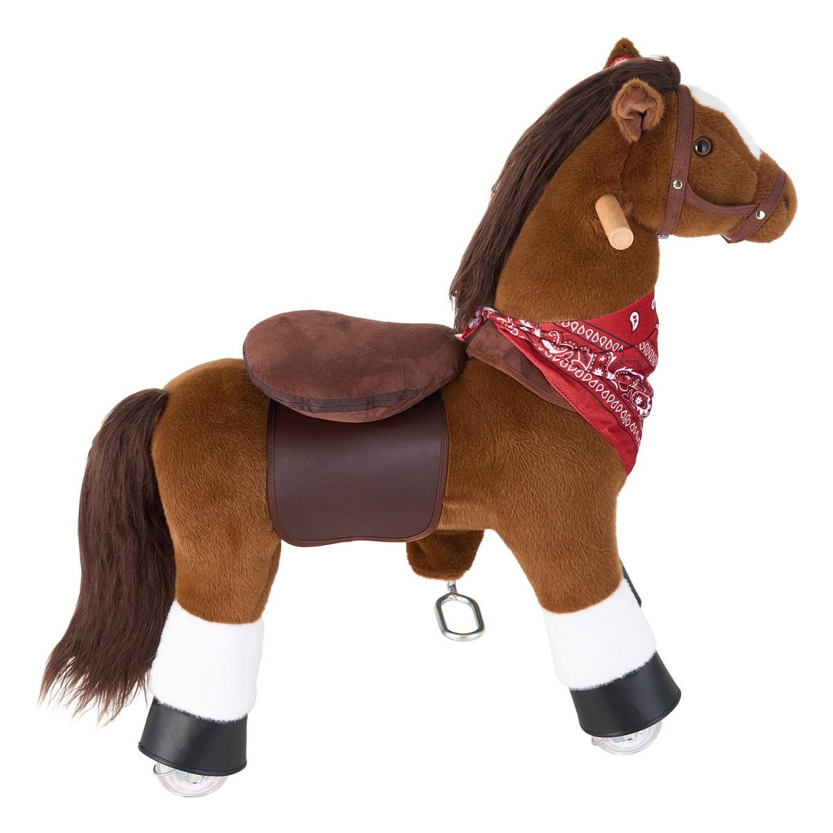 VEVOR Ride On Horse, Παιχνίδια με πόνυ ιππασίας για παιδιά, δεν απαιτείται μπαταρία, λείες ρόδες με δαχτυλίδι ακινητοποίησης κατά της κύλισης, αναβαθμισμένο ανασηκωμένο κάθισμα, λαβές, πεντάλ, μέγιστη χωρητικότητα 50 kg για ηλικίες 3-8