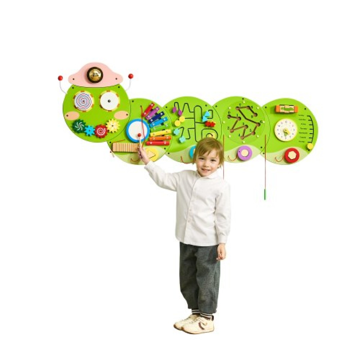 VEVOR Activity Wall Busy Board Panels, 12 Activities, Montessori Sensory Wall Panels Toy for Children 3-12, Interactive Learning Activity Centre, Great for Toddler, Playroom, Nursery, Classroom