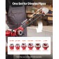 VEVOR Ratchet Pipe Threader Kit with 6 Die, 1/2" NPT to 2" NPT Manual Ratcheting Pipe Threading Tool, Portable Pipes Threader set with Toolbox for Plumbing Installation & Repair