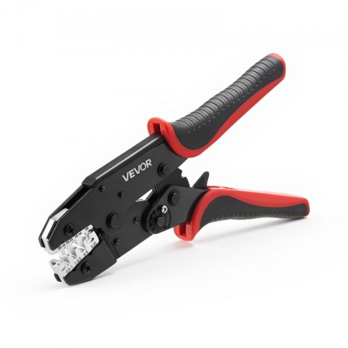 Εργαλείο πτύχωσης VEVOR, 0,25-6 mm² Εργαλείο σύσφιξης με καστάνια, Πένσα πτύχωσης ηλεκτρικού ακροδέκτη που εξοικονομεί εργασία με καθαρά μετρικά σημάδια & AWG, γρήγορη απελευθέρωση, ρυθμιζόμενη πίεση για πολλαπλούς ακροδέκτες