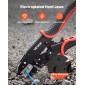 Εργαλείο πτύχωσης VEVOR, 0,25-6 mm² Εργαλείο σύσφιξης με καστάνια, Πένσα πτύχωσης ηλεκτρικού ακροδέκτη που εξοικονομεί εργασία με καθαρά μετρικά σημάδια & AWG, γρήγορη απελευθέρωση, ρυθμιζόμενη πίεση για πολλαπλούς ακροδέκτες
