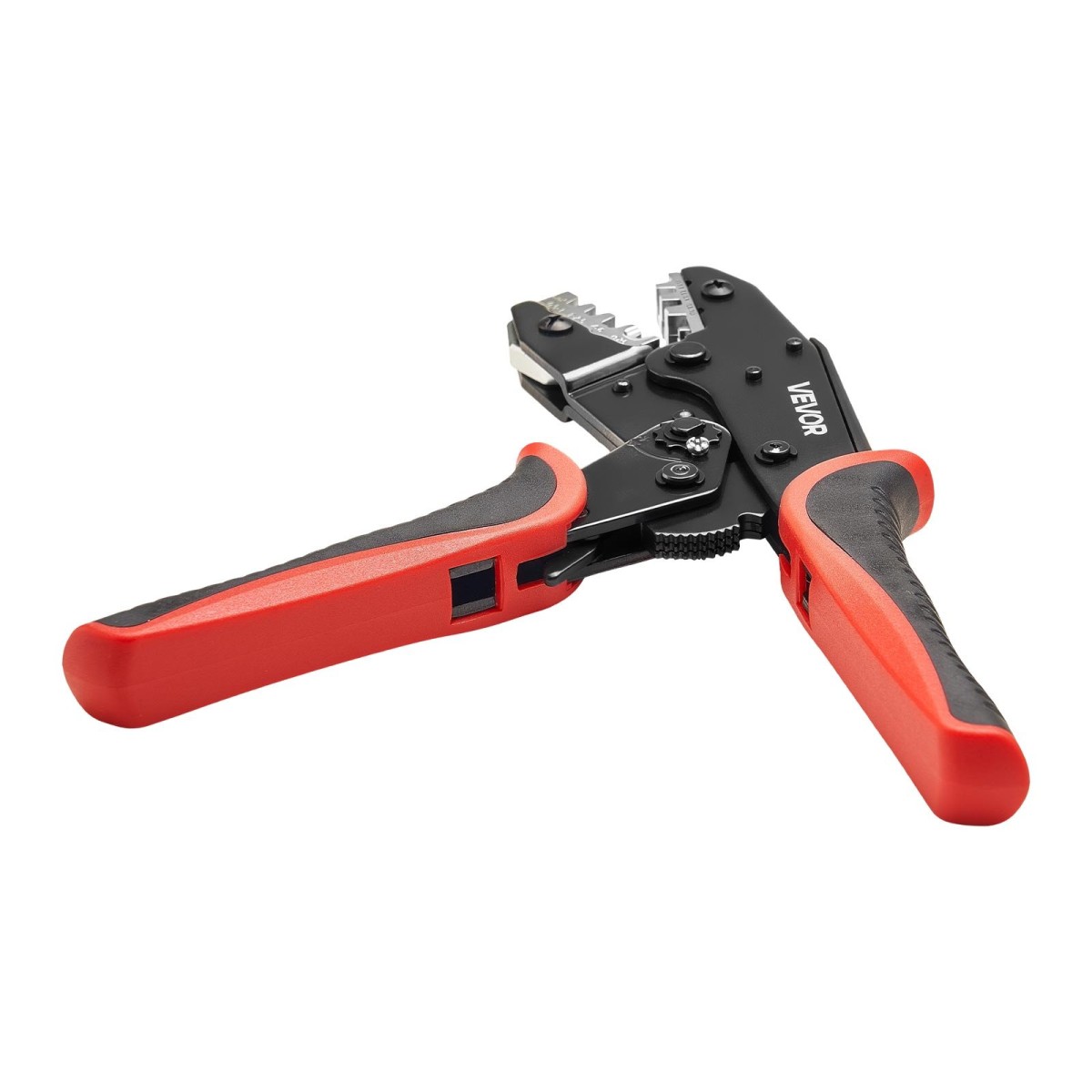 Εργαλείο πτύχωσης VEVOR, 0,25-6 mm² Εργαλείο σύσφιξης με καστάνια, Πένσα πτύχωσης ηλεκτρικού ακροδέκτη που εξοικονομεί εργασία με καθαρά μετρικά σημάδια & AWG, γρήγορη απελευθέρωση, ρυθμιζόμενη πίεση για πολλαπλούς ακροδέκτες