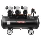 Αεροσυμπιεστής VEVOR 100L, Δεξαμενή αεροσυμπιεστή 3KW χωρίς λάδι, 198 L/min στα 6,2 Bar, Μέγιστη πίεση 8 Bar, Φορητό σε τροχούς για επισκευή αυτοκινήτου, Φούσκωμα ελαστικών, Βαφή με σπρέι, Καρφώματα ξυλουργικής