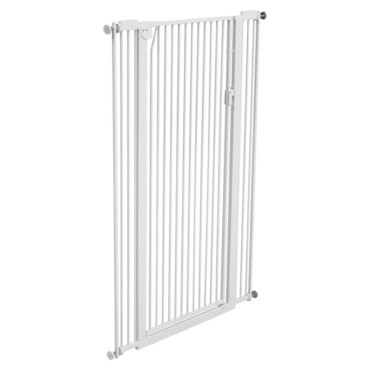 VEVOR Extra Tall Pet Gate για γάτες, 740-1050 mm Ρυθμιζόμενο πλάτος, 1420 mm High Dog Gate, με κιτ τοποθέτησης πίεσης και κιτ τοποθέτησης στον τοίχο, στενό διάκενο 33 mm, για σκάλες, πόρτες και σπίτι, λευκό