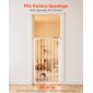VEVOR Extra Tall Pet Gate για γάτες, 740-1050 mm Ρυθμιζόμενο πλάτος, 1420 mm High Dog Gate, με κιτ τοποθέτησης πίεσης και κιτ τοποθέτησης στον τοίχο, στενό διάκενο 33 mm, για σκάλες, πόρτες και σπίτι, λευκό