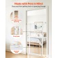 VEVOR Extra Tall Pet Gate για γάτες, 740-1050 mm Ρυθμιζόμενο πλάτος, 1420 mm High Dog Gate, με κιτ τοποθέτησης πίεσης και κιτ τοποθέτησης στον τοίχο, στενό διάκενο 33 mm, για σκάλες, πόρτες και σπίτι, λευκό