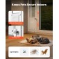 VEVOR Dog Dog Dog Dog Poor for Sliding Glass Door, 1927 mm έως 2049 mm Ρυθμιζόμενο ύψος, Σκελετός από κράμα αλουμινίου με πτερύγιο και περιστρεφόμενο μεντεσέ, σχέδιο κλειδαριάς, για σκύλους μικρού μεγέθους, συρόμενες γυάλινες πόρτες κατοικίδιων ζώων για ε
