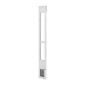 VEVOR Dog Dog Dog Dog Poor for Sliding Glass Door, 1927 mm έως 2049 mm Ρυθμιζόμενο ύψος, Σκελετός από κράμα αλουμινίου με πτερύγιο και περιστρεφόμενο μεντεσέ, σχέδιο κλειδαριάς, για σκύλους μικρού μεγέθους, συρόμενες γυάλινες πόρτες κατοικίδιων ζώων για ε