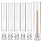Κηροπήγια VEVOR Hurricane Σετ 36, Φ 65 x 350 χιλ. Ψηλός Clear Glass Κυλινδροθήκη Κηροπήγιο, Υψηλό Βοροπυριτικό Γυαλί, Αντιανεμική Προστασία για Γάμο, Τραπέζι Κεντρικό, Πάρτι, Διακόσμηση σπιτιού