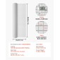 Ύφασμα VEVOR Hardware, 6,3 mm 1 x 5 m, συρμάτινο φράχτη κοτόπουλου διαμέτρου 0,55 mm, γαλβανισμένο εν θερμώ μετά από συγκόλληση ρολό μεταλλικό συρμάτινο πλέγμα, συγκολλημένο ρολό περίφραξης φυτών κήπου, φράχτη κλουβιού με δίχτυ πουλερικών