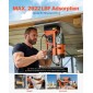 VEVOR Magnetic Drill, 1550W κινητήρας 50 mm Διάμετρος πυρήνα, 13000 N Magnetic Force, 0-550 RPM Μεταβλητή ταχύτητα, Φορητό ηλεκτρικό τρυπάνι Magnetic Magnetic Machine Drilling for Metal Surface, Home Improvement