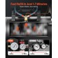 VEVOR 30L Air Compressor, 1,5KW Oil-free Tank Air Compressor, 126 L/min at 6,2 Bar, Max 8 Bar Pressure, Φορητό στους τροχούς για επισκευή αυτοκινήτων, Φούσκωμα ελαστικών, Βαφή με σπρέι, Καρφώματα ξυλουργικής