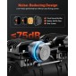 VEVOR 30L Air Compressor, 1,5KW Oil-free Tank Air Compressor, 126 L/min at 6,2 Bar, Max 8 Bar Pressure, Φορητό στους τροχούς για επισκευή αυτοκινήτων, Φούσκωμα ελαστικών, Βαφή με σπρέι, Καρφώματα ξυλουργικής