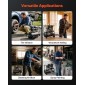 VEVOR 30L Air Compressor, 1,5KW Oil-free Tank Air Compressor, 126 L/min at 6,2 Bar, Max 8 Bar Pressure, Φορητό στους τροχούς για επισκευή αυτοκινήτων, Φούσκωμα ελαστικών, Βαφή με σπρέι, Καρφώματα ξυλουργικής