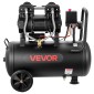 VEVOR 30L Air Compressor, 1,5KW Oil-free Tank Air Compressor, 126 L/min at 6,2 Bar, Max 8 Bar Pressure, Φορητό στους τροχούς για επισκευή αυτοκινήτων, Φούσκωμα ελαστικών, Βαφή με σπρέι, Καρφώματα ξυλουργικής