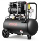 VEVOR 30L Air Compressor, 1,5KW Oil-free Tank Air Compressor, 126 L/min at 6,2 Bar, Max 8 Bar Pressure, Φορητό στους τροχούς για επισκευή αυτοκινήτων, Φούσκωμα ελαστικών, Βαφή με σπρέι, Καρφώματα ξυλουργικής
