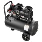 VEVOR 30L Air Compressor, 1,5KW Oil-free Tank Air Compressor, 126 L/min at 6,2 Bar, Max 8 Bar Pressure, Φορητό στους τροχούς για επισκευή αυτοκινήτων, Φούσκωμα ελαστικών, Βαφή με σπρέι, Καρφώματα ξυλουργικής