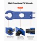 Εργαλείο πτύχωσης VEVOR, 2,5-6 mm² Σετ εργαλείων πτύχωσης ηλιακού συνδετήρα με καστάνια, σαφείς μετρικές σημάνσεις & AWG, με 10 ζεύγη ηλιακών βυσμάτων, 10 ζεύγη συνδέσμων καλωδίων, κλειδιά και θήκη αποθήκευσης