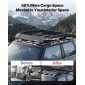 Καλάθι φορτίου VEVOR Roof Rack, 965 x 965 x 142 mm, Universal Heavy Duty Roof Top Carrier Basket, 68,04 kg Χωρητικότητα, Πάνω θήκη αποσκευών αυτοκινήτου παντός καιρού, προσαρμοσμένες ράβδους έως 3,54 x 1,97 ίντσες, για φορτηγό SUV
