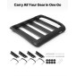 Καλάθι φορτίου VEVOR Roof Rack, 965 x 965 x 142 mm, Universal Heavy Duty Roof Top Carrier Basket, 68,04 kg Χωρητικότητα, Πάνω θήκη αποσκευών αυτοκινήτου παντός καιρού, προσαρμοσμένες ράβδους έως 3,54 x 1,97 ίντσες, για φορτηγό SUV