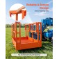 Πλατφόρμα εργασίας VEVOR Mesh Telehandler, 1817 x 1220 mm, Ανδρικό καλάθι ασφαλείας, χωρητικότητα 907,18 kg, Εξάρτημα τηλεχειρισμού περονοφόρου, Κλουβί ασφαλείας, Ανθρακούχο χάλυβα βαρέως τύπου, για τις περισσότερες εναέριες εργασίες Ανύψωση φορτωτή
