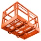 Πλατφόρμα εργασίας VEVOR Mesh Telehandler, 1817 x 1220 mm, Ανδρικό καλάθι ασφαλείας, χωρητικότητα 907,18 kg, Εξάρτημα τηλεχειρισμού περονοφόρου, Κλουβί ασφαλείας, Ανθρακούχο χάλυβα βαρέως τύπου, για τις περισσότερες εναέριες εργασίες Ανύψωση φορτωτή
