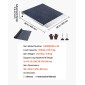 VEVOR ράμπα κατωφλίου για πόρτες, 915 x 915 mm, ράμπα αναπηρικής πολυθρόνας πλατφόρμας από αλουμίνιο με ρυθμιζόμενο ύψος, αντιολισθητικές ράμπες κατωφλίου πόρτας, χωρητικότητα φόρτωσης 317,5 kg, για σκαλοπάτια στο σπίτι, αναπηρικά αμαξίδια, περιπατητές