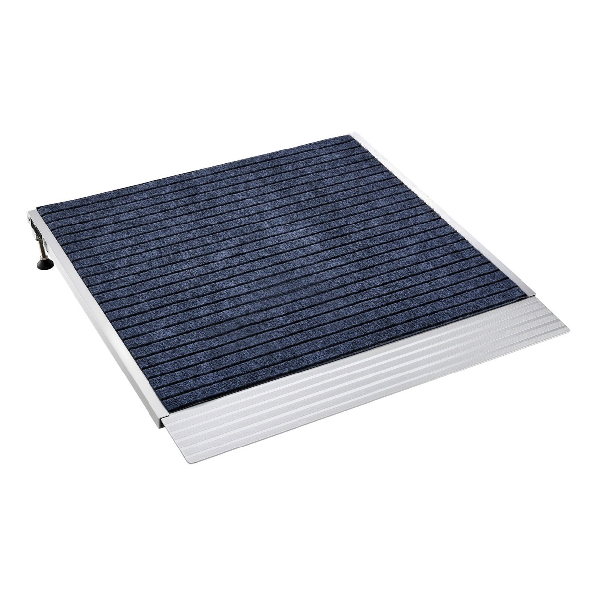 VEVOR ράμπα κατωφλίου για πόρτες, 915 x 915 mm, ράμπα αναπηρικής πολυθρόνας πλατφόρμας από αλουμίνιο με ρυθμιζόμενο ύψος, αντιολισθητικές ράμπες κατωφλίου πόρτας, χωρητικότητα φόρτωσης 317,5 kg, για σκαλοπάτια στο σπίτι, αναπηρικά αμαξίδια, περιπατητές