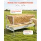 VEVOR Livestock Hay Feeder, 2 σε 1 Grain & Hay Feeder, Χωρητικότητα 300L, 147 cm Μήκος Τροφοδοσία Κατσίκας με Βαθύτερη Ταϊφή, Χάλυβας Σιτηροθήκης βαρέως τύπου για πρόβατα, φάρμες, σιταποθήκες αλόγων, αυλές