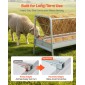 VEVOR Livestock Hay Feeder, 2 σε 1 Grain & Hay Feeder, Χωρητικότητα 300L, 147 cm Μήκος Τροφοδοσία Κατσίκας με Βαθύτερη Ταϊφή, Χάλυβας Σιτηροθήκης βαρέως τύπου για πρόβατα, φάρμες, σιταποθήκες αλόγων, αυλές