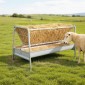 VEVOR Livestock Hay Feeder, 2 σε 1 Grain & Hay Feeder, Χωρητικότητα 300L, 147 cm Μήκος Τροφοδοσία Κατσίκας με Βαθύτερη Ταϊφή, Χάλυβας Σιτηροθήκης βαρέως τύπου για πρόβατα, φάρμες, σιταποθήκες αλόγων, αυλές