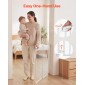 VEVOR Baby Gate για σκάλες, 720-1085 mm Ρυθμιζόμενο πλάτος, 760 mm High Dog Gate, Χωρίς κάτω μπάρα, Λειτουργία με το ένα χέρι, Εύκολη εγκατάσταση διάτρησης με κιτ υλικού, για σκάλες, πόρτες, σπίτι, λευκό