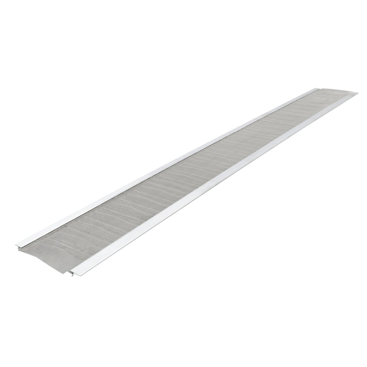 VEVOR Gutter Gutter, κάλυμμα υδρορροής αλουμινίου 152,4 mm με μικροπλέγμα από ανοξείδωτο χάλυβα, βαρέως τύπου μήκους 14,63 m, πάχος 1,02 mm, προστατευτικό φύλλου για συντρίμμια και πευκοβελόνες, Easy DIY, Περιλαμβάνονται βίδες, 12 ΤΕΜ.
