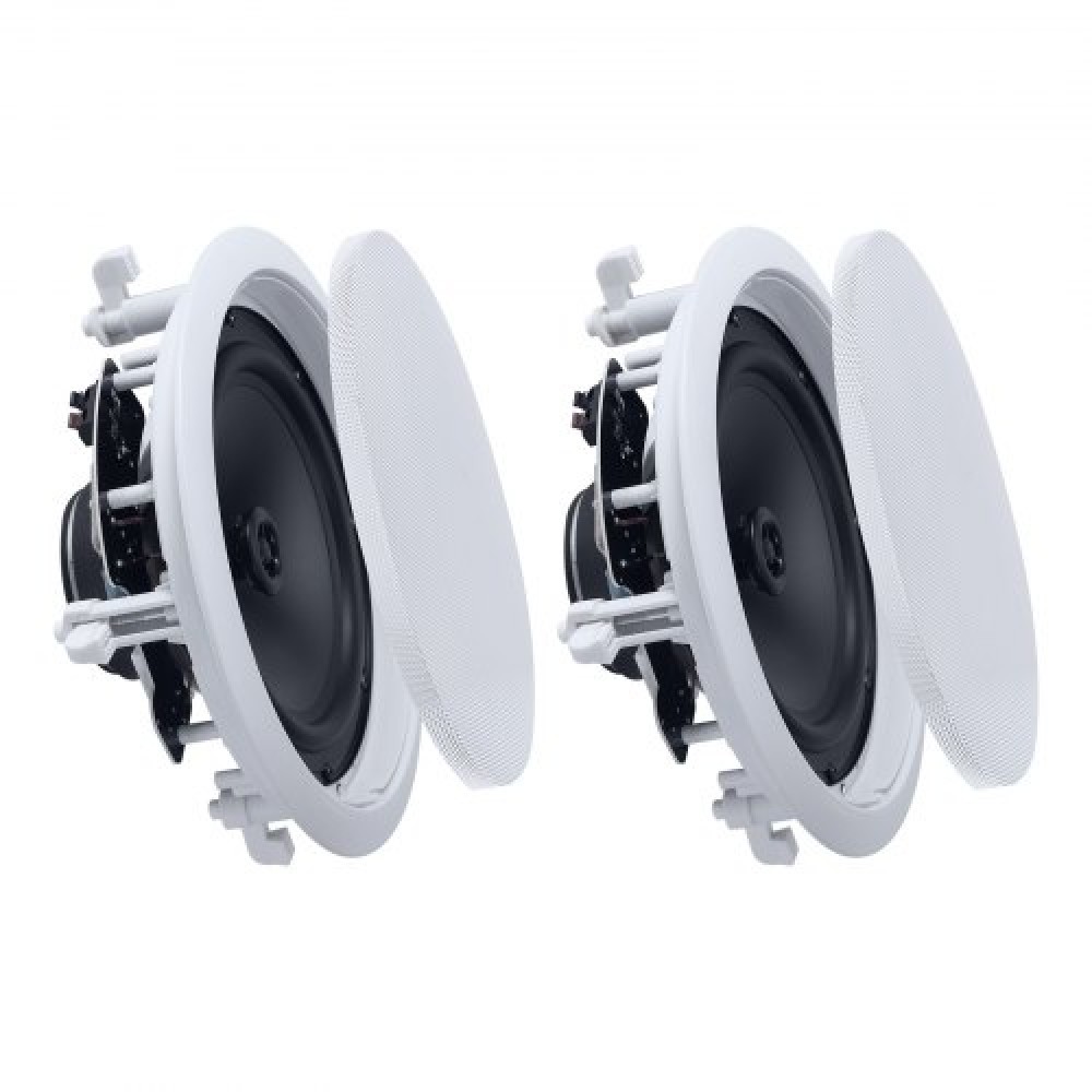Ηχεία VEVOR In Ceiling, 203,2 mm, Σύστημα ηχείων στην οροφή και στον τοίχο, Ήχος Hi-Fi, 150 W Peak, 2-Way Flush Mount ηχεία, για τοποθέτηση σε υγρασία σε υγρασία, Home Cinema, Σαλόνι, Καλυμμένη βεράντα, 1 ζεύγος