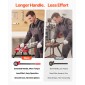 VEVOR Ratchet Pipe Threader Kit με 3 μήτρες, 1/2" BSPT, 3/4" BSPT, 1" BSPT Manual Ratcheting Pipe Threading Tool, Portable Pipes Threader set with Toolbox for υδραυλική εγκατάσταση και επισκευή
