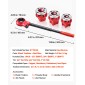 VEVOR Ratchet Pipe Threader Kit με 3 μήτρες, 1/2" BSPT, 3/4" BSPT, 1" BSPT Manual Ratcheting Pipe Threading Tool, Portable Pipes Threader set with Toolbox for υδραυλική εγκατάσταση και επισκευή