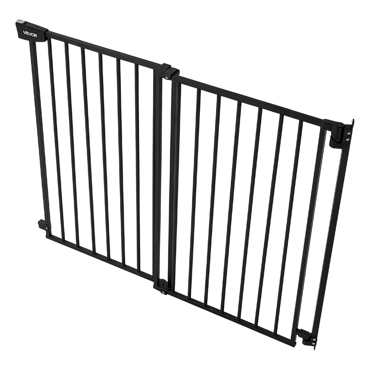 VEVOR Baby Gate for Stairs, 778-1210 mm Ρυθμιζόμενο πλάτος, 920 mm High Dog Gate, No Bottom Bar, Λειτουργία με το ένα χέρι, Εύκολη εγκατάσταση διάτρησης με κιτ υλικού, για σκάλες, πόρτες, σπίτι, μαύρο