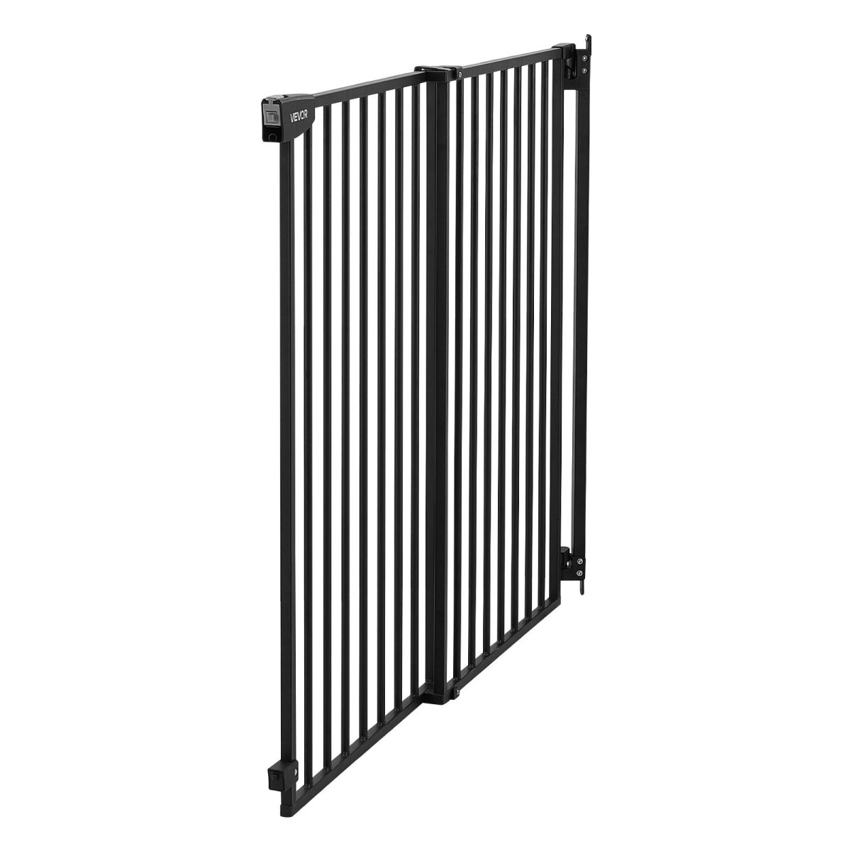 VEVOR Baby Gate for Stairs, 778-1210 mm Ρυθμιζόμενο πλάτος, 920 mm High Dog Gate, No Bottom Bar, Λειτουργία με το ένα χέρι, Εύκολη εγκατάσταση διάτρησης με κιτ υλικού, για σκάλες, πόρτες, σπίτι, μαύρο